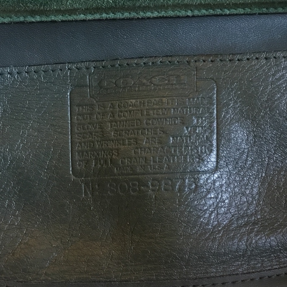Vintage Dark Green Casino Bag - Picture 5 of 8